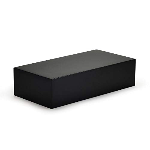 Oirlv Solid Wood Minimalism Style Jewelry Display Stand Showcase Jewelry Organizer Black Square Holder (SM05304) - color: SM05304