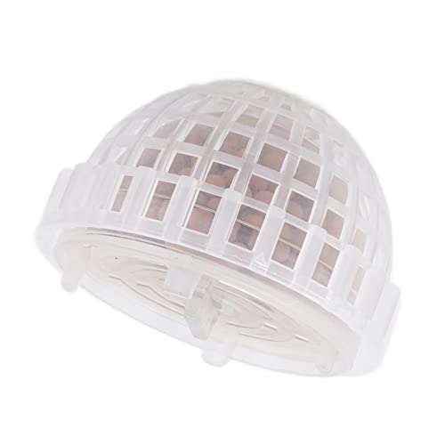Aquarium Moss Ball Holder Submerged Plastic Fish Tank Moss Minerals Ball Holder for Shrimps to Hide and Breed Transparent Plastic Material Size 5x3.5cm