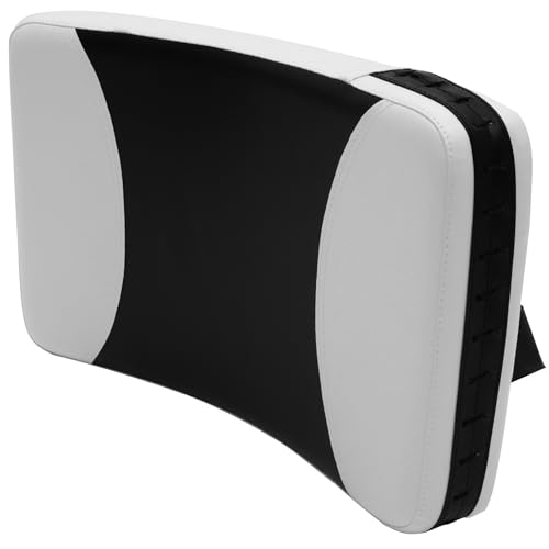 Didiseaon Taekwondo Kicking Pads Martial Arts Punching Targets Large Black and White Curved Handheld Training Shields for Sparring and Kickboxing Sessions