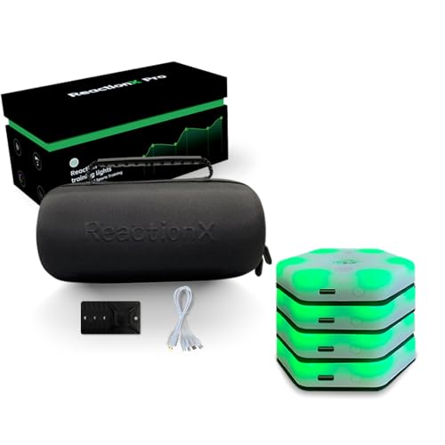ReactionX Reaction Training Light lamp ReactionX pro Speed Agility Response Equipment Basketball Boxing fencingPhysical Rehabilitation of Flash Reflex traing System 4light+app…