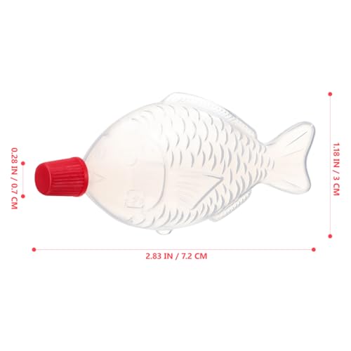 Abaodam Seasoning Containers 100PCS Bento Lunch Soy Sauce Case Container Vinegar Dispenser Bottles Plastic Condiment Bottles for Sushi Sashimi Salads Fish 8ml