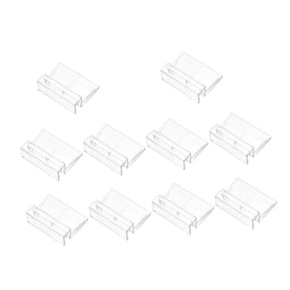 10Pcs Transparent Aquarium Cover Support Racks Easy Install Fish Tank Brackets for Accessories for Fish Tanks and Aquariums