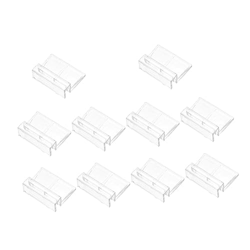 10Pcs Transparent Aquarium Cover Support Racks Easy Install Fish Tank Brackets for Accessories for Fish Tanks and Aquariums