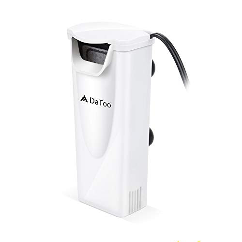 Aquarium Power Filter In-Tank Ultra Silent Small Fish Tank Filter 3W For Aquarium 1 to 10 Gallon Tank, 1 Yr Warranty