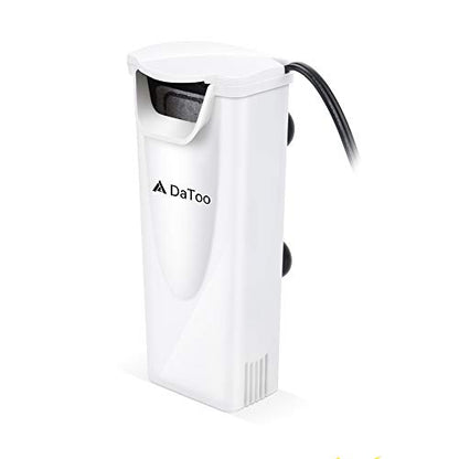 Aquarium Power Filter In-Tank Ultra Silent Small Fish Tank Filter 3W For Aquarium 1 to 10 Gallon Tank, 1 Yr Warranty