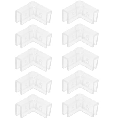 10pcs Silicone Corner Protectors 90° L-Shaped Proofing Edge Guards for Fish Tanks and Furniture, 5mm Thick Indoor Safety Bumpers