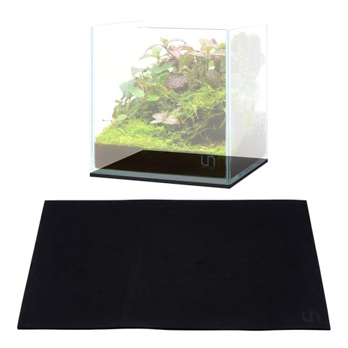 UNS Leveling Mat - 16x16cm | 6.29x6.29in, 5mm - Non-Slip Dense Foam Freshwater Saltwater Aquarium Mat for Planted Tanks, Marine Coral Reef, Turtle Reptile Enclosure, Betta Fish Shrimp Tank - Black