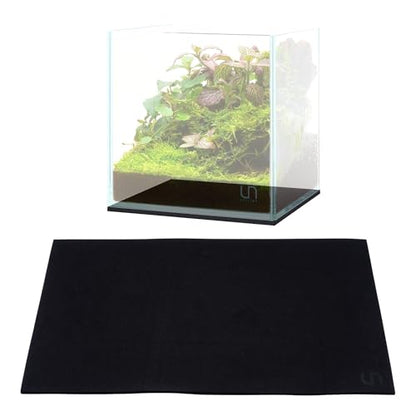 UNS Leveling Mat - 16x16cm | 6.29x6.29in, 5mm - Non-Slip Dense Foam Freshwater Saltwater Aquarium Mat for Planted Tanks, Marine Coral Reef, Turtle Reptile Enclosure, Betta Fish Shrimp Tank - Black