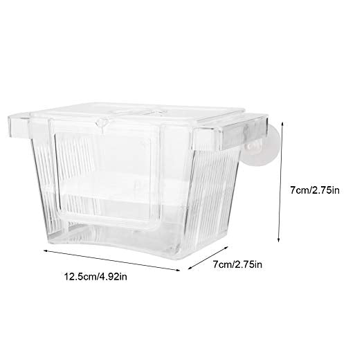 Acrylic Fish Breeder Box for Aquarium Small Isolation Box for Hatching and Rearing Fish with Transparent Design Multi Room Divider to Improve Survival Rate Self Floating