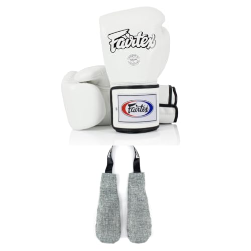 Fairtex BGV5 Special Gloves Locked Thumb with Deodorizer Inserts | Premium Light Weight & Shock Absorbent Gloves + Odor & Moisture Absorber for Boxing, MMA, Muay Thai | Perfect Bundle for Clean & Dura