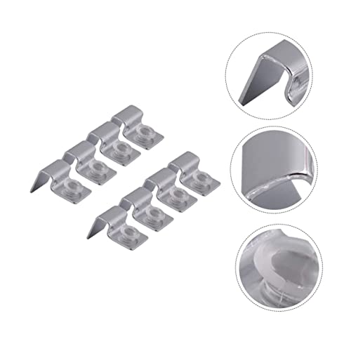 8pcs Stainless Steel Fish Tank Support Brackets for Glass Lid Easy to Install Aquarium Cover Holders and Design Support