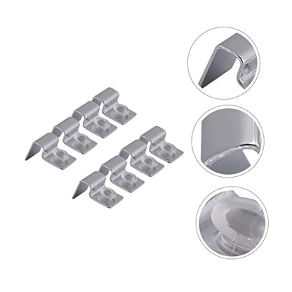 8pcs Stainless Steel Fish Tank Support Brackets for Glass Lid Easy to Install Aquarium Cover Holders and Design Support