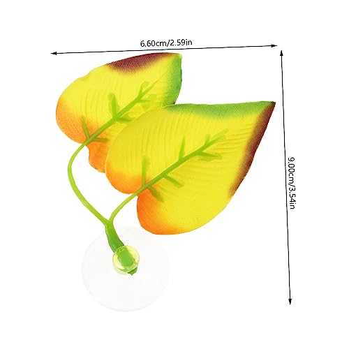 BESPORTBLE Fish Tank Decorative Betta Fish Leaf Pad Lightweight Resting Bed Lifelike Hideaway Aquarium Decoration to Rest and Play