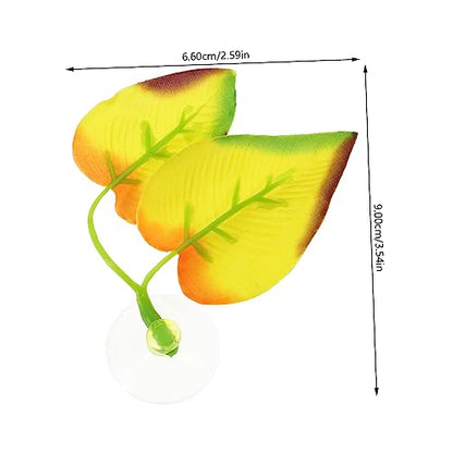 BESPORTBLE Fish Tank Decorative Betta Fish Leaf Pad Lightweight Resting Bed Lifelike Hideaway Aquarium Decoration to Rest and Play