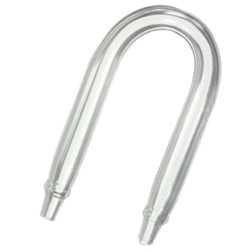 CO2 Diffuser Tube for Aquarium U-Shaped Glass Connecting Pipe 1-Piece CO2 Regulator Connector for Fish Tank Compatible Aquatic Plants and