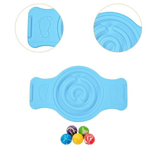 Balance Board Labyrinth Disks Sensory Training Anti-Slip Pedals Wobble Stability Board Strength Training for Kids Skiing Fitness - color: Blue