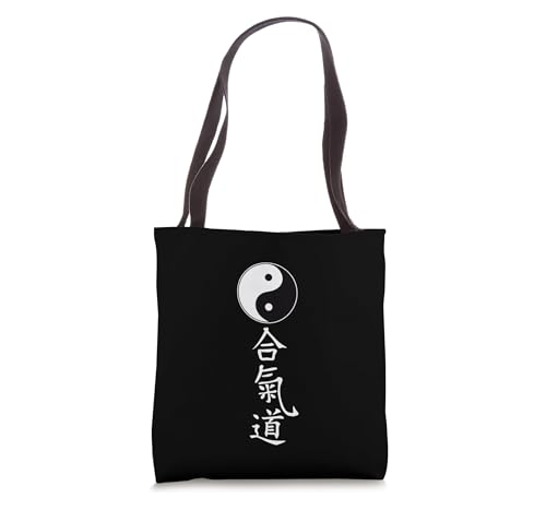 Martial Arts Aikido Tao Yin Yang Symbol Chinese Characters Tote Bag