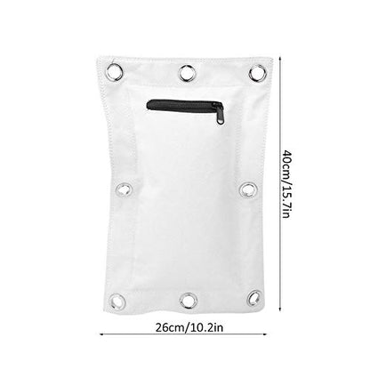 Wing Chun Wall Target, Canvas Punch Empty Sand Bag Target with Zipper Wing Chun Striking Target Wall Mounted Striking Sand Bag for Boxing Muay Thai Sanda