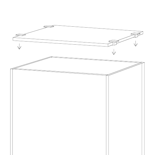 4mm Thick Clear Glass Aquarium Lid, Includes 4 Clips for Secure Placement, 432 X 230mm(17.01x9.06 inches) for 440-444 mm Inner Length Aquariums, Adapted to LANDEN SD453030 - size: 432x230mm (1 pc)