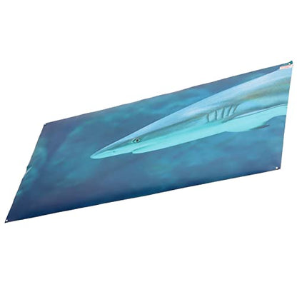 Aquarium Background Paper, Self Adhesive PVC Fish Tank Wallpaper Sticker with 3D Clear Decoration, Fade Underwater Theme Poster for Glass Aquariums (61 * 41CM) - size: 61*41CM