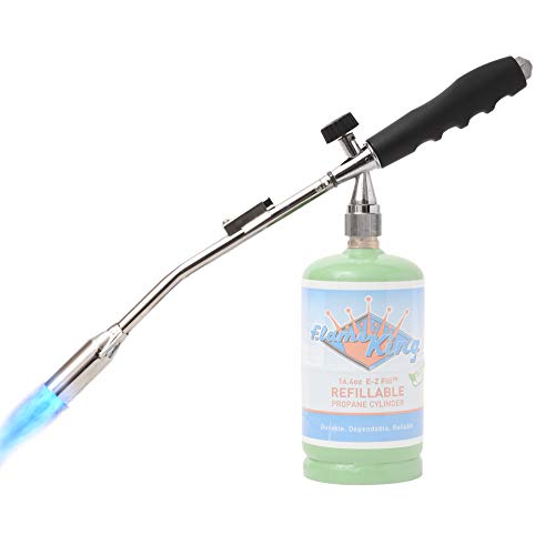 Flame King Propane Gas Blow Torch 20,000 BTU w/Self Igniter, Fire and Charcoal Starter, Weed Burner and more