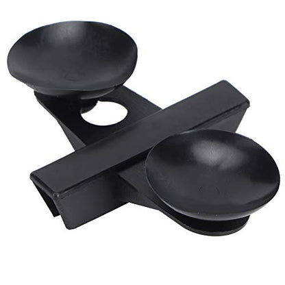 Divider Suction Cup Clips, PVC Aquarium Fish Tank Suction Cup Separating Board, Suction Cup Holder for Breeding Different Fish Species (Black) - color: Black