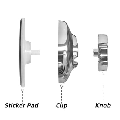 SANNO Suction Cups Replacement for Shower Caddy Sope Dish Double Hooks- Set of 4 Suction Cups - style: 4