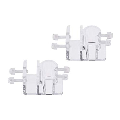 POPETPOP Aquarium Tube Holder,Pack of 4 PCS Acrylic Tube Holder-Aquarium Water Clip Water Tube Clamp Fixed Clip Fish Tank Holder Clamp