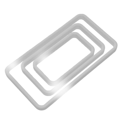 Fish Feeding Portals for Betta & Aquariums | Floating Food Rings & Breathing Windows (Rectangle) (Clear, Bundle)
