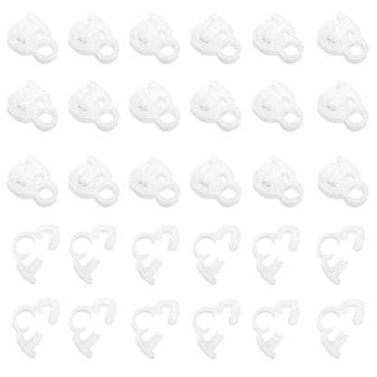 30Pcs 5/32” Double Gripping Nylon Hose Clamps, Snap Grip Plastic Hose Clamps (3.8-4.3mm), Heavy Duty Adjustable Ratcheting Clamps for Plumbing, Automotive (White) - size: 5/32” (3.8-4.3mm)