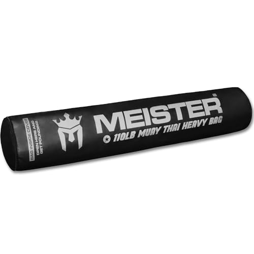 Meister 110lb Filled Muay Thai Heavy Bag for MMA & Kickboxing