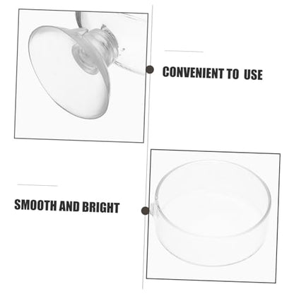 BESPORTBLE 2pcs Glass Shrimp Feeder Dishes for Aquariums Easy to Install Crystal Feeding Bowls for Shrimp and Fish Food Convenient and Practical Aquarium Accessories
