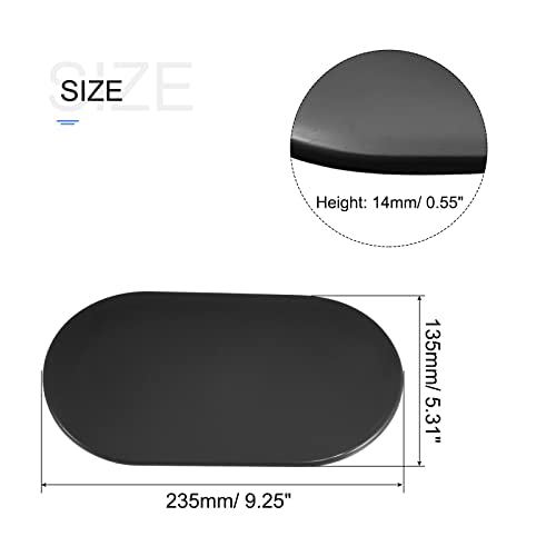uxcell Exercise Core Sliders, Oval Glider Discs with Feet Cover, Dual Sided Usage in Home Gym for Full Body Workout
