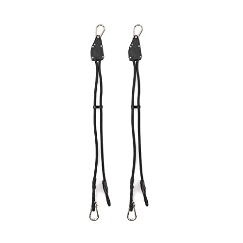 Flex Double End Punching Bag and Extra Adjustable Bungee Cords Bundle - Complete Home & Gym Exercise Equipment Set for Men & Women
