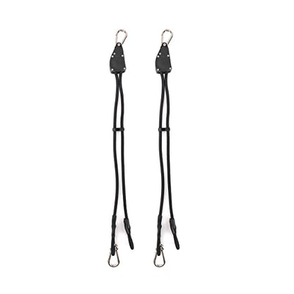 Flex Double End Punching Bag and Extra Adjustable Bungee Cords Bundle - Complete Home & Gym Exercise Equipment Set for Men & Women