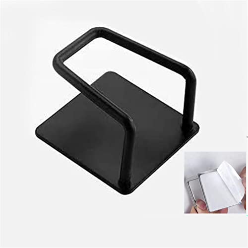 Pot Lid Holder, 2 Pairs of Wall Mount Pot Lid Organizer,304 Stainless Steel Self Adhesive Cabinet Door Pot Lid Holder Rack for Kitchen Wall Mount,Freely Adjustable Length - color: Black