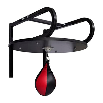 Speed Bag Platform Set with Heavy Duty Wall Mount Bracket and 360 Degree Swivel for Boxing MMA Training Workout Punching Speedball Station
