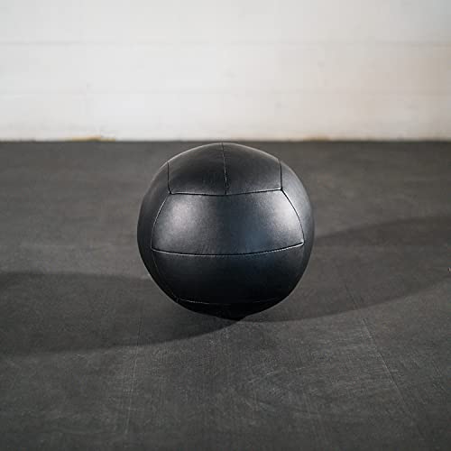 Titan Fitness Soft Leather Medicine Wall Ball Durable, Endurance, Cardio, Core Strength - size: 6 lb