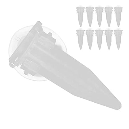 Automatic Fish Feeder, Auto Fish Feeder Fish Feeding Tube Brine Shrimp Eggs Fish Food Feeder 10Pcs Red Funnel Cup Fish Tank Feeding Cup for Feeding Fish with Suckers