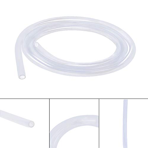 Silicone Tubing 6mm (1/4") ID x 10mm OD Food Grade High-temperature Pure Silicone Hose Tube Clear Pipe for Home Brewing Air and Liquid Transfer (Length 10 Meter- 33FT) - size: 6mmx10mm, style: 10M