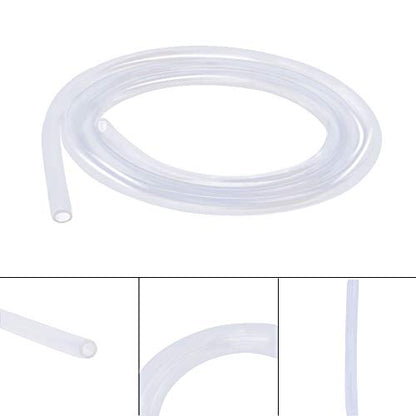 Silicone Tubing 6mm (1/4") ID x 10mm OD Food Grade High-temperature Pure Silicone Hose Tube Clear Pipe for Home Brewing Air and Liquid Transfer (Length 10 Meter- 33FT) - size: 6mmx10mm, style: 10M