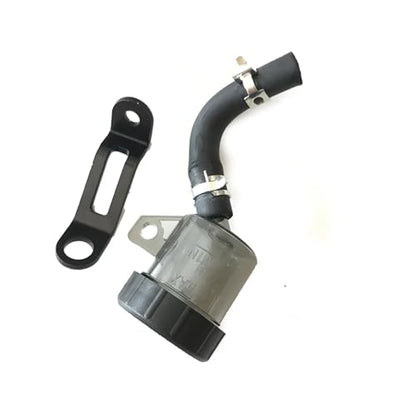 Motorcycle Brake Fluid Reservoir Cover Brake Oil Tank Motorcycle Hydraulic Clutch Master Cylinder Brake Pump Reservoir Cup Set Repair Bracket Holder Radial Brake Lever - color: Black bracket and A