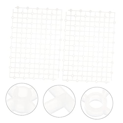2pcs -Resistant Aquarium Divider Panels for Fish Tank Professional Gravel Board Isolation System Easy to Install Bottom Accessory