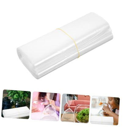 POPETPOP 50pcs Clear Plastic Fish Packing Bags Shipping Bags for Fish Transport Storage for Pet Stores Food Service Industries