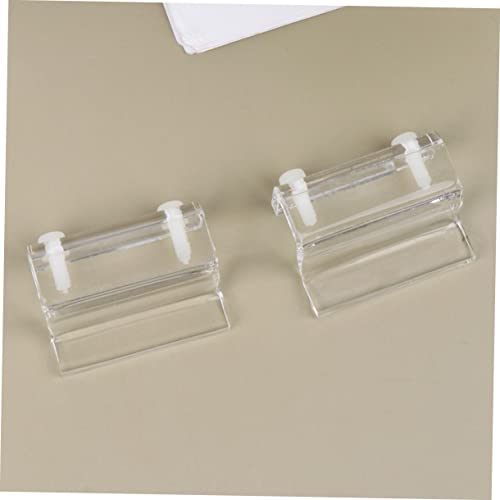 WOONEKY 4pcs Aquarium Cover Support Bracket Acrylic Fixed Tool for Fish Tank Lid and Stable Design for Thickness for Open Rib Aquariums and Turtle Tanks