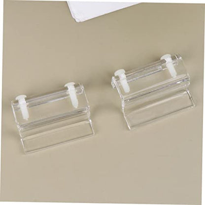 WOONEKY 4pcs Aquarium Cover Support Bracket Acrylic Fixed Tool for Fish Tank Lid and Stable Design for Thickness for Open Rib Aquariums and Turtle Tanks