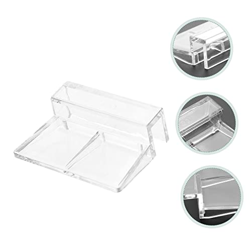 Happyyami 10pcs Acrylic Fish Tank Cover Brackets Support for Aquarium Lids for Turtle and Snake Tanks Quality Water Resistant Holders