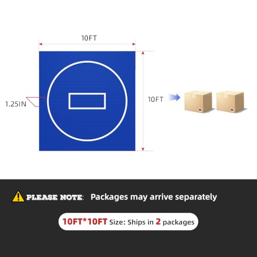 Wrestling Mat for Home Training BJJ MMA Jiu Jitsu Roll Up Mat - color: Blue, size: 10FTx10FTx1.25inch