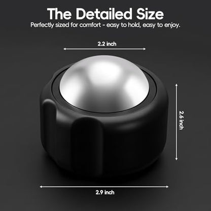 Cold Massage Roller Ball Ice Roller for Muscle Recovery-Black - color: Black