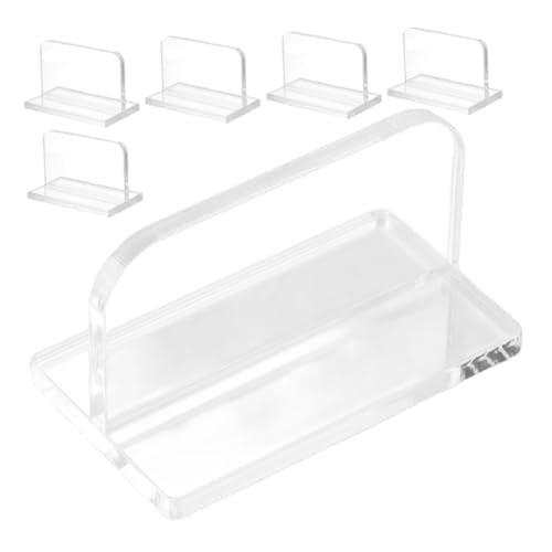 VOSAREA 6pcs Acrylic Replacement Handles for Fish Tank Lids Easy to Install Aquarium Cover Accessories for Safe Use and Performance